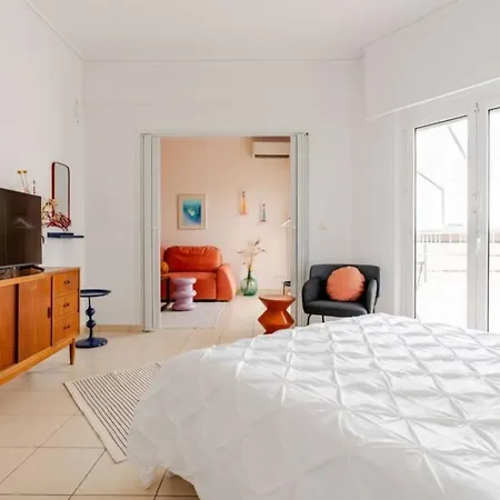 - Central Athens Gem - Top Acropolis View Balcony - Bright Spacious Flat Εξωτερικό φωτογραφία